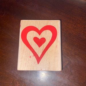 Rubber Stampede Heart in a Heart